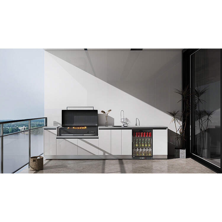 Smart Outdoor Stainless Steel Kitchen with Built-in ...