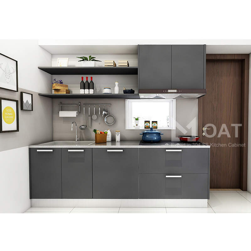 OAT 304 stainless steel kitchen cabinet design Manufacturer