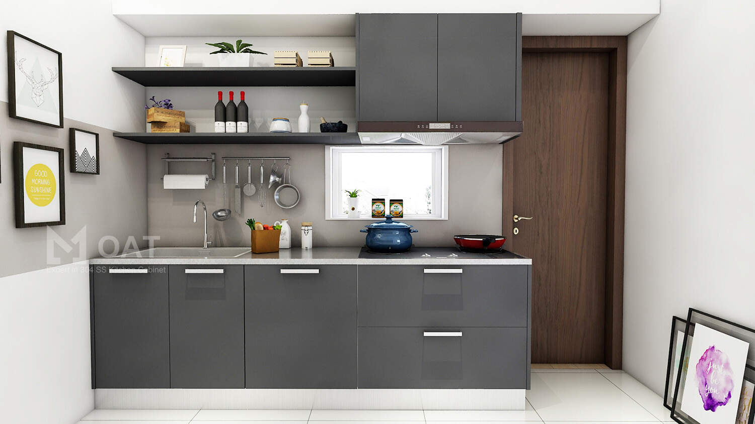 Is stainless steel good for kitchen cabinets?