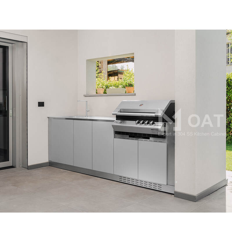 OAT 304 stainless steel kitchen weatherproof outdoor kitchen cabinets