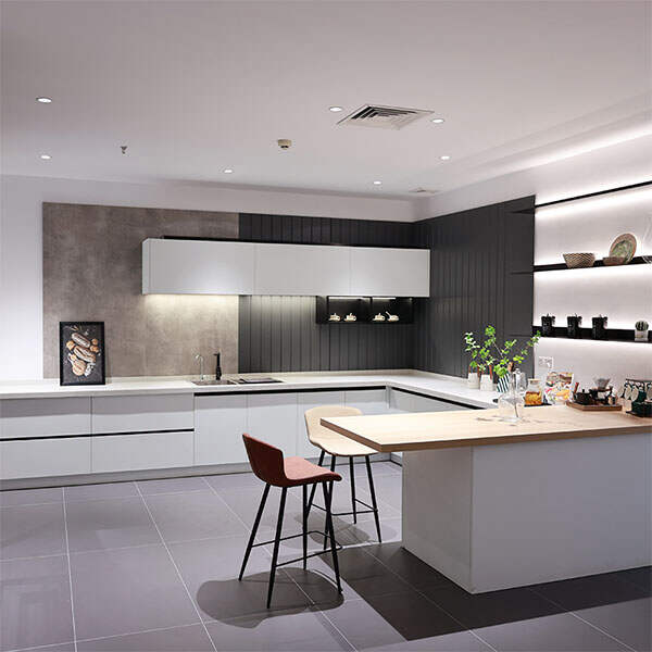 OAT Modern U Shape Design Luxury Modular Stainless Steel Kitchen Cabinet