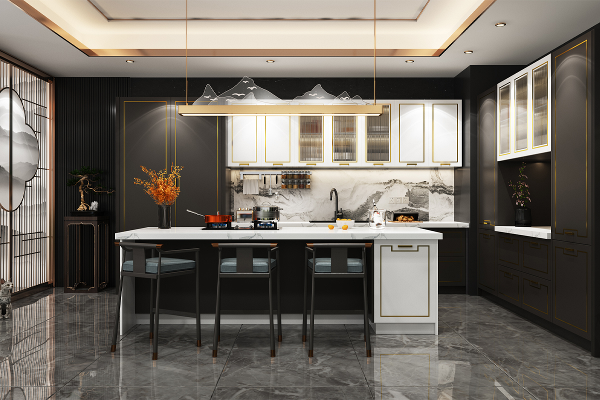 Modern Stainless Steel Kitchen Cabinet