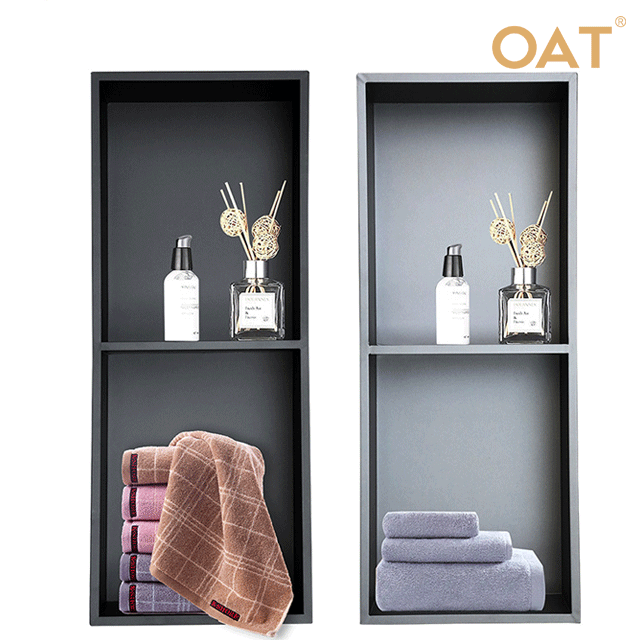 Bathroom decoration niche recessed bathroom box with multiple colors available